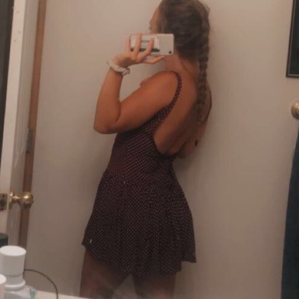 Rare Brandy Melville backless polka dot dress!